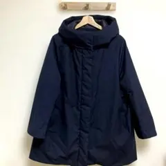 UNIQLOネイビーハイブリッドダウンショートコートXL