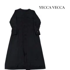 YECCA VECCAブラック シャツワンピースМ相当