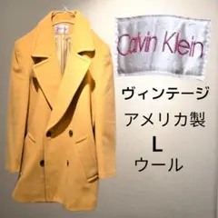 ヴィンテージ カルバン・クライン キャメル ダブルブレスト　コートのサムネイル
