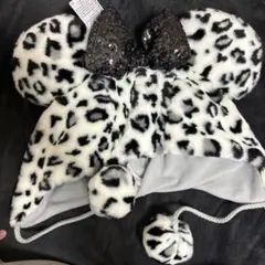 ヒョウ柄　ミニー　ファンキャップ