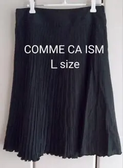 COMME CA ISM プリーツスカート ブラック Lのサムネイル