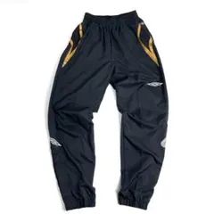 アンブロ シャカパン ピステパンツ 黒 金 L サッカー スポーツ