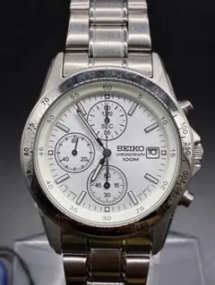 稼働・新品電池】SEIKO・ 腕時計・クロノグラフ・3針・セイコー・時計