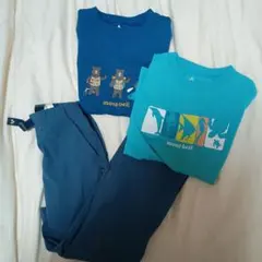 【mont-bell】Tシャツとパンツセット 110cm