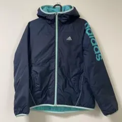 71. adidasレディース中綿入りウィンドブレーカー/クライマプルーフ素材
