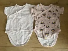 UNIQLO ミッフィー肌着 60cm 前開き 半袖 2枚セット