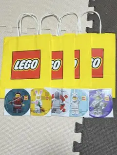 LEGO ショップ 紙袋4枚 ステッカー5枚