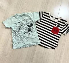 ミッキー・ドナルド Tシャツ 2枚セット 120cm まとめ売り