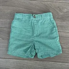 ポロ・ラルフ・ローレン 半ズボン 緑色 チェック柄