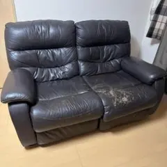 【送料¥18,500込】 ニトリ本革２人用ソファ(NJ2806(KD) DBR) 送料¥18,500込】 ニトリ本革2人用ソファ(NJ2806(KD) DBR) - メルカリ