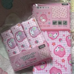 サンリオ吸水マット、マイクロファイバーセット