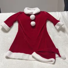 サンタ風ドレスと帽子セット サンタコス コスプレ 半袖