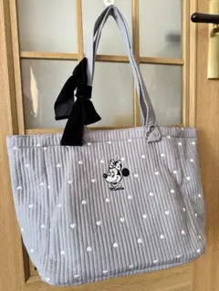 ミニーマウス グレー トートバッグ