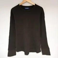 バックナンバー　長袖サーマルカットソー　ワッフルニット　ワークテイスト　綿100のサムネイル