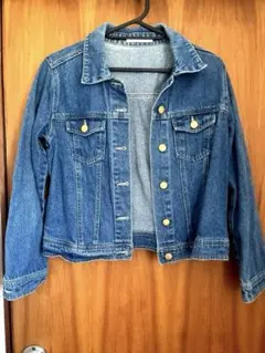 春 RETRO GIRLデニムジャケット Mサイズ 羽織り アウター Gジャン