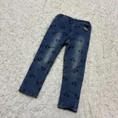 SLAP SLIP ミッキー 総柄 デニム パンツ 110cm