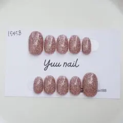 ネイルチップ　フラッシュネイル　くすみピンク　キラキラ　推し活　ワンカラー