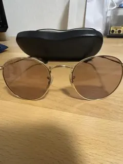 【Ray-Ban】ゴールドラウンドサングラス ブラウンレンズ