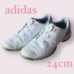 ★adidas ゴルフシューズ ホワイト 24★