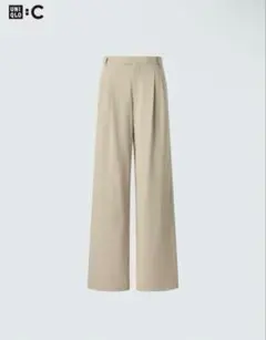 UNIQLO C タックワイドストレートパンツ XL