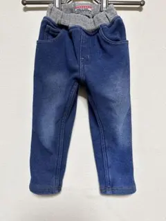 ダディオダディ　デニム風　パンツ　ボトムス　90 裏起毛