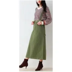 【未使用】OZOC　2wayマキシスカート　Mサイズ　緑　ロングスカート