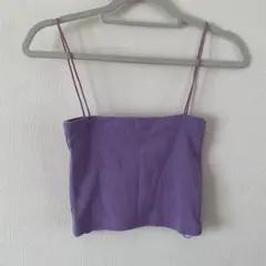 【ZARA】トップス　キャミソール　ザラ　紫　パープル