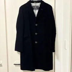 BURBERRY BLACK LABELバーバリーベロア チェスターコート M