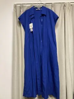 【新品未使用タグ付】Mサイズ ユニクロ　リネンブレンドシャツワンピース
