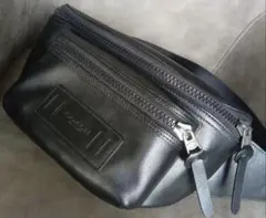COACH/コーチ メンズ／レディース ブラック ボディバッグ ウエストポーチ