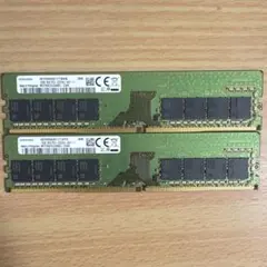 Samsung PC4 3200AA 16GB メモリー 2枚セット 本体 - メルカリ