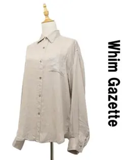 U409/美品 25SS Whim Gazette リネンキャンバスシャツのサムネイル