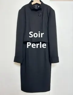 【美品】ソワールぺルル 東京ソワール 高級礼服 9号 ブラック フォーマル