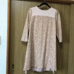 ピンク レース ワンピース 長袖　組曲　結婚式　入学式　Lサイズ