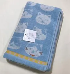 UCHINO ウチノ 甘撚り ネコネコランド バスタオル& フェイスタオル