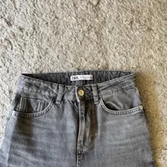 ZARA グレー ストレートデニム MIX 22