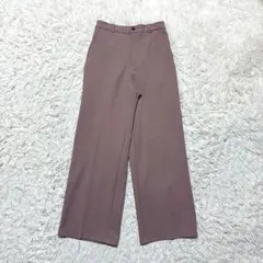 ジーユーGU ワイドパンツスラックスMゆったり後ろゴム