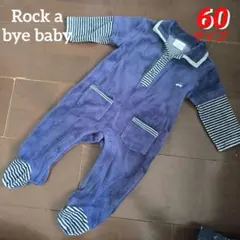 rock a bye baby☆あったか起毛素材長袖ロンパース　カバーオール