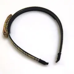 【Kids用】チェック柄 リボン付き カチューシャ ヘアバンド