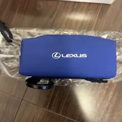LEXUS 青 ジッパーポーチ カラビナ付き　新品未使用