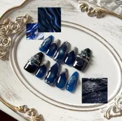 ネイルチップ マグネットネイル シルバーネイル