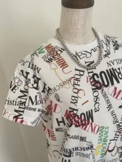 【モスキーノ】Colourful Brands print shirtイタリア製のサムネイル