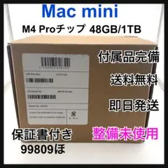 Apple Mac mini M4 Pro 48GB/1TB 認定整備済品 - メルカリ