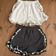 ペアマノン フリルショートパンツ２枚セット 140
