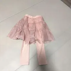ZARA ベビー スパッツ レギンス チュールスカート付 ピンク 98cmのサムネイル