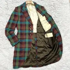 極美品 ポールスミス タータンチェック チェスターコート モーニング Lサイズ