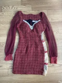 BayBClud(ベイビークラブ)ツイードミニドレス