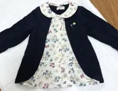 ビケットクラブ✳︎サイズ90✳︎ カーディガン風トップス・花柄