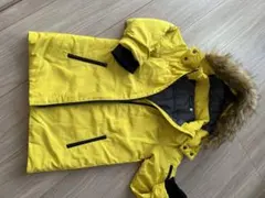 BeBeキッズ用黄色中綿コート 120cm