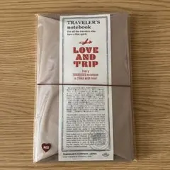 【限定】トラベラーズノートレギュラーサイズ LOVE AND TRIP レッド